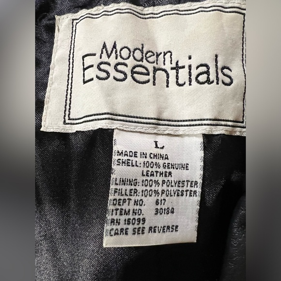 Modern Essentials leather jacket, size large - Picture 15 of 16